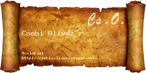 Csehi Olivér névjegykártya